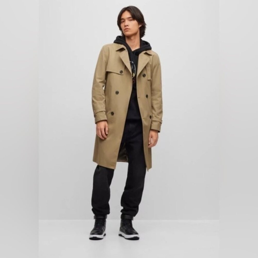 Hugo Boss Men's Trench Coat 38 Regular